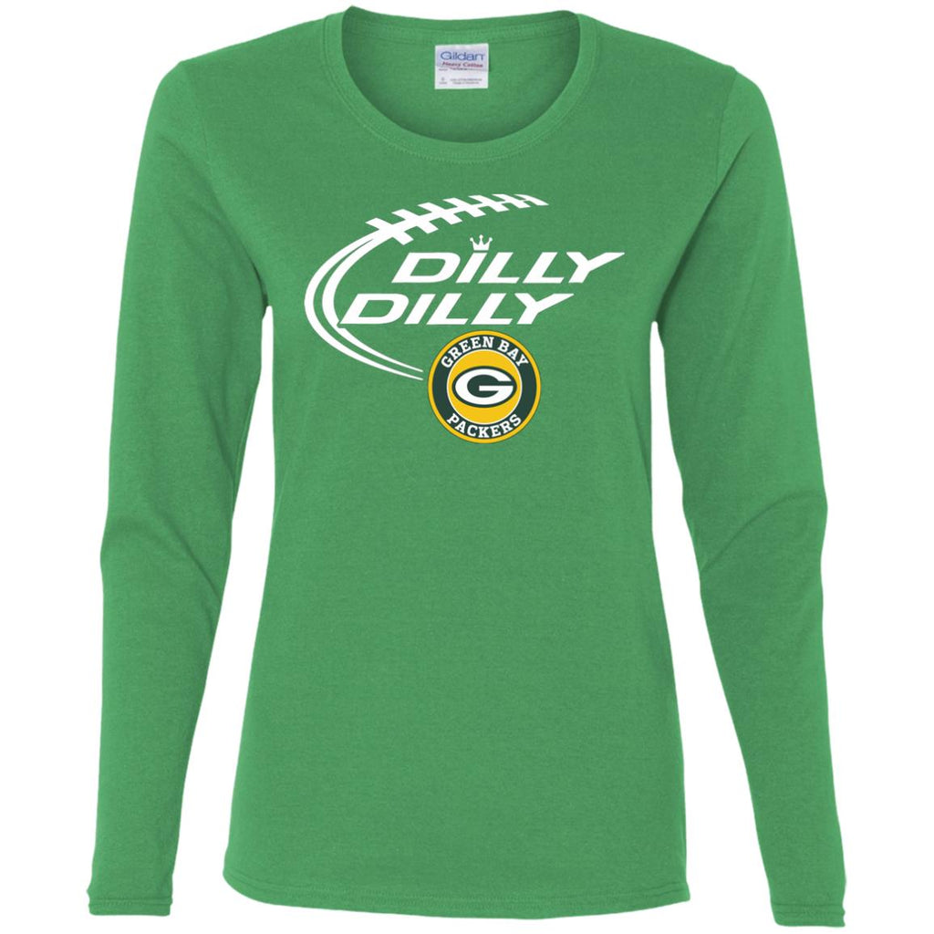 Dilly Dilly Green Bay Packers Nfl Football Women Long Sleeve Shirt