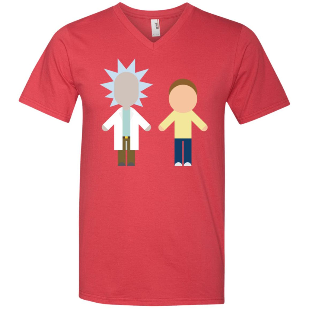 Rick And Morty Chibi Style Men V-Neck T-Shirt