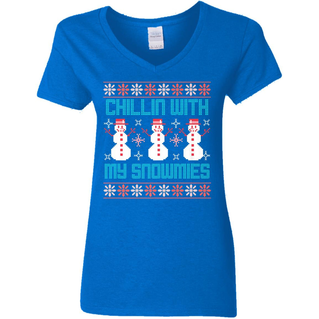 Fun Ugly Christmas Style Women V-Neck T-Shirt