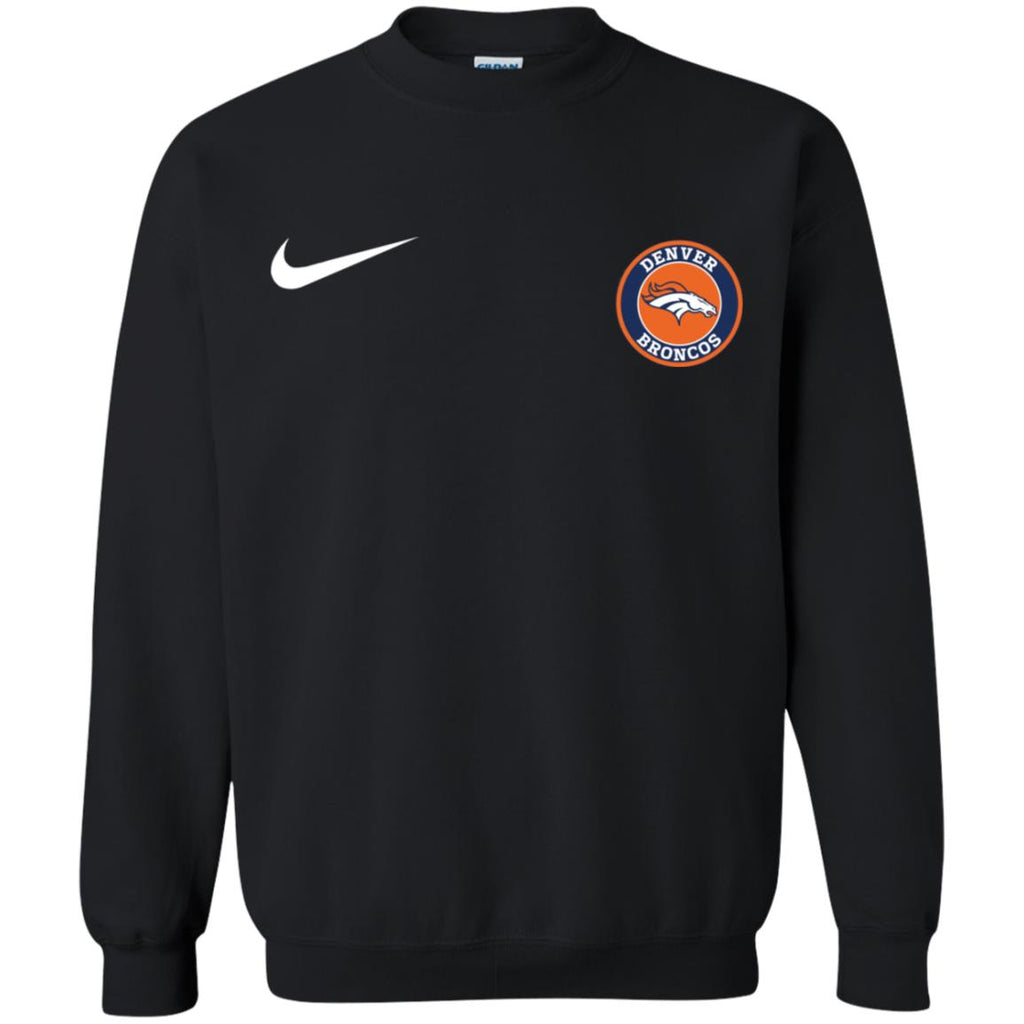 Nike Denver Broncos Nfl Football Unisex Crewneck Pullover Sweatshirt
