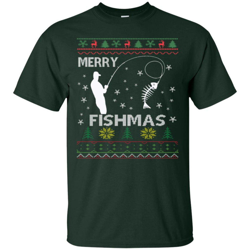 Merry Fishmas Ugly Christmas Men T-Shirt