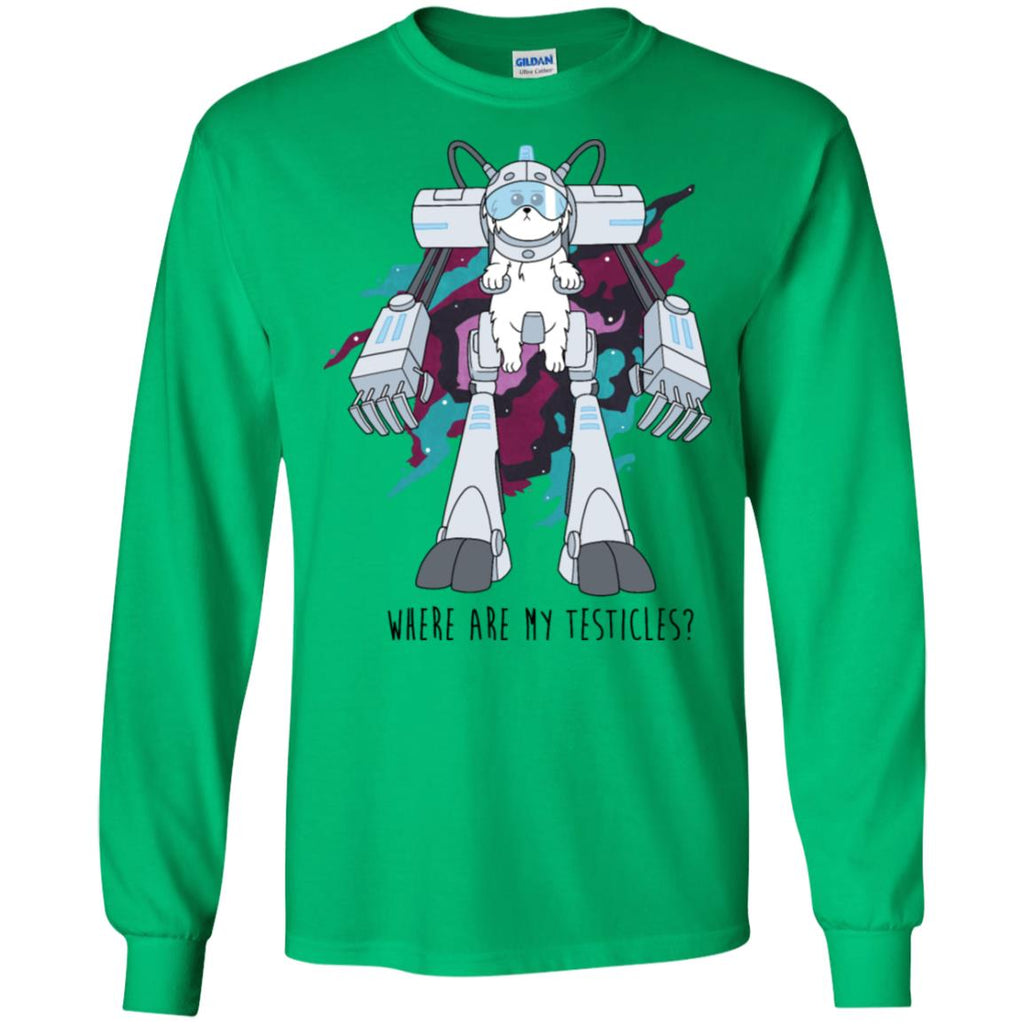 Rick And Morty Snuffles Funny Men Long SLeeve Shirt
