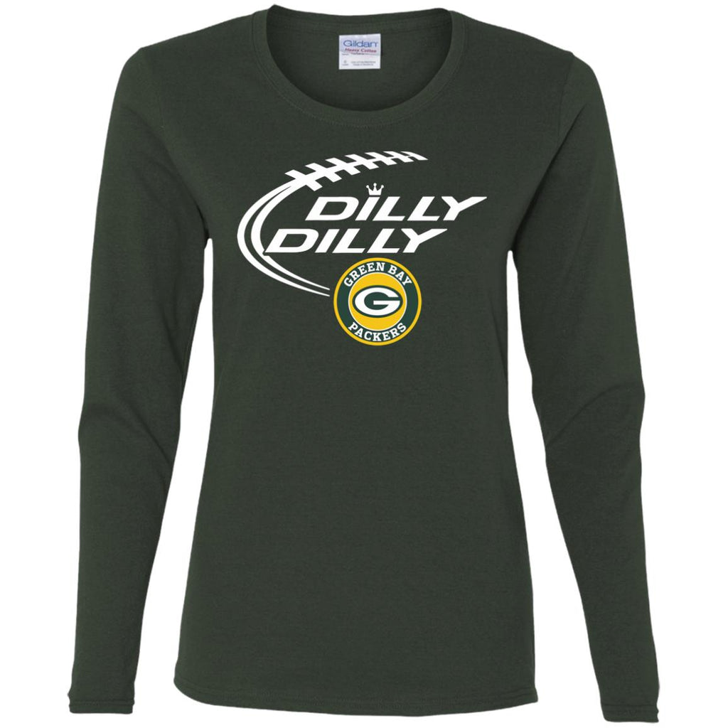 Dilly Dilly Green Bay Packers Nfl Football Women Long Sleeve Shirt