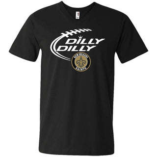 Dilly Dilly New Orleans Saints Nfl Football Men V-Neck T-Shirt