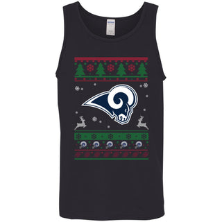 Los Angeles Rams Logo Football Teams Ugly Christmas Sweater Men Tank Top