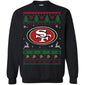 San Francisco 49ers Logo Football Teams Ugly Christmas Sweater Unisex Crewneck Pullover Sweatshirt