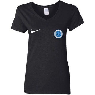 Nike Destroit Lions Nfl Football Women V-Neck T-Shirt
