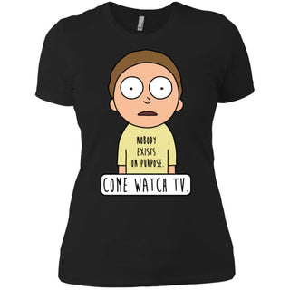 Rick And Morty Come Watch Tv Quote Women T-Shirt