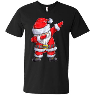 Dabbing Santa Shirt Christmas Boys Kids Men Xmas Gifts Tees Men V-Neck T-Shirt