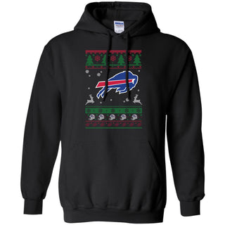 Buffalo Bills Logo Football Teams Ugly Christmas Sweater Men Pullover Hoodie