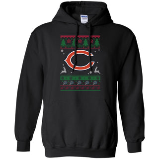 Chicago Bears Logo Football Teams Ugly Christmas Sweater Men Pullover Hoodie