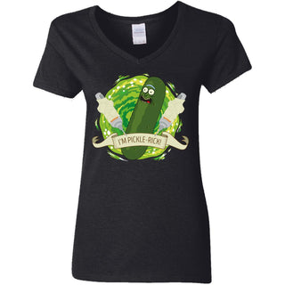 Rick And Morty I'm Pickle Rick Women V-Neck T-Shirt
