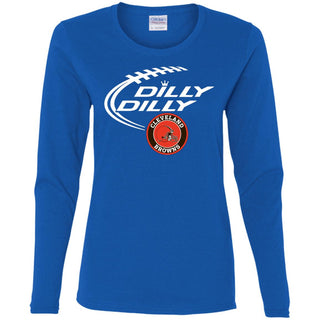 Dilly Dilly Cleverlan Browns Nfl Football Women Long Sleeve Shirt