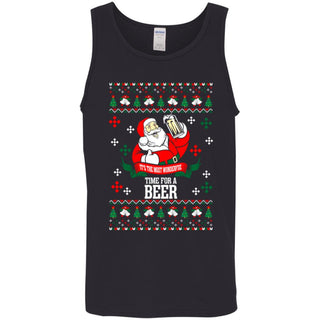 It's The Most Wonderful Time For A Beer Ugly Christmas Men Tank Top