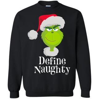 Dr. Seuss The Grinch Naughty Grinch Christmas Unisex Crewneck Pullover Sweatshirt