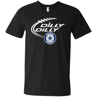 Dilly Dilly Dallas Cowboys Nfl Football Men V-Neck T-Shirt
