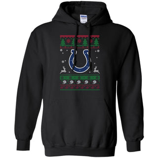 Indianapolis Colts Logo Football Teams Ugly Christmas Sweater Men Pullover Hoodie