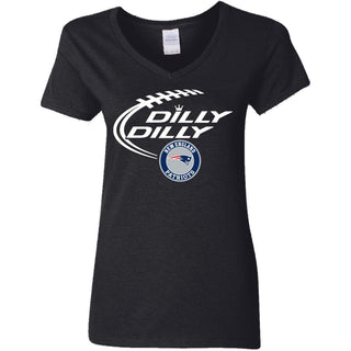 Dilly Dilly New England Patriots Nfl Football Women V-Neck T-Shirt