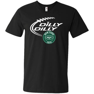 Dilly Dilly New York Jets Nfl Football Men V-Neck T-Shirt