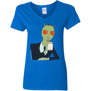 Rick And Morty Cornvelious Daniel Women V-Neck T-Shirt