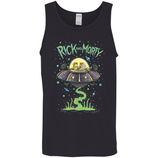 Rick And Morty Spaceship Illustration Men Tank Top