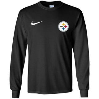 Nike Pittsburgh Steelers Logo Nfl Football Men Long SLeeve Shirt