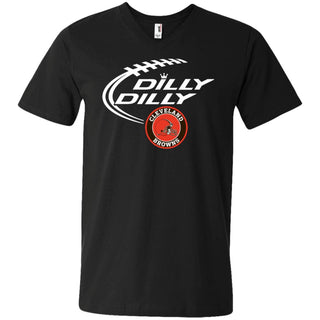 Dilly Dilly Cleverlan Browns Nfl Football Men V-Neck T-Shirt
