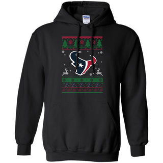 Houston Texans Logo Football Teams Ugly Christmas Sweater Men Pullover Hoodie