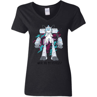 Rick And Morty Snuffles Funny Women V-Neck T-Shirt