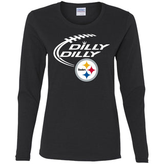 Dilly Dilly Pittsburgh Steelers Logo Nfl Football Women Long Sleeve Shirt