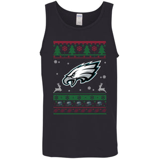 Philadelphia Eagles Logo Football Teams Ugly Christmas Sweater Men Tank Top