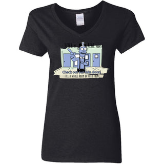 Rick And Morty - Fake Doors Room Women V-Neck T-Shirt