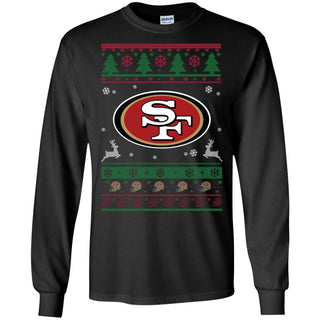 San Francisco 49ers Logo Football Teams Ugly Christmas Sweater Men Long SLeeve Shirt