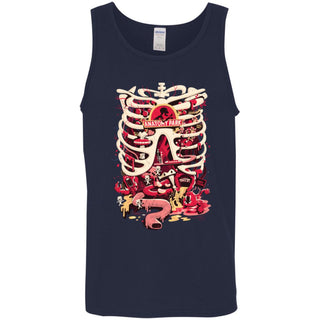 Rick And Morty Anatomy Park Skeleton Men Tank Top