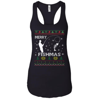 Merry Fishmas Ugly Christmas Women Tank