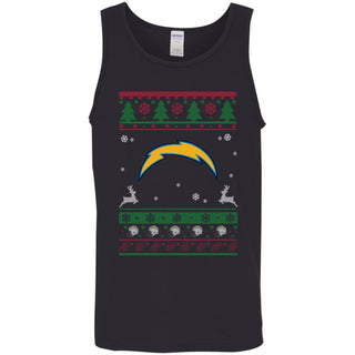 Los Angeles Chargers Logo Football Teams Ugly Christmas Sweater Men Tank Top