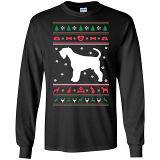 Christmas Airedale Dog Men Long SLeeve Shirt