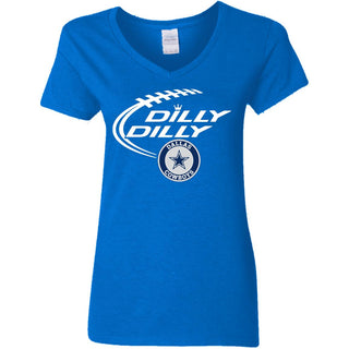 Dilly Dilly Dallas Cowboys Nfl Football Women V-Neck T-Shirt