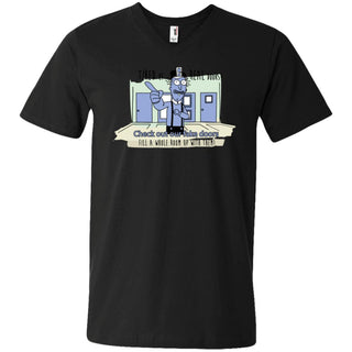 Rick And Morty - Fake Doors Room Men V-Neck T-Shirt