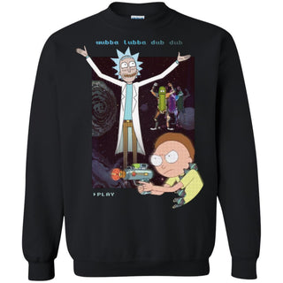 Rick And Morty Retro Video Game Unisex Crewneck Pullover Sweatshirt