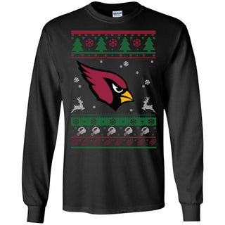 Arizona Cardinals Logo Football Teams Ugly Christmas Sweater Men Long SLeeve Shirt