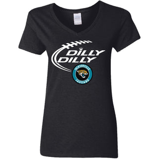Dilly Dilly Jacksonville Jaguars Nfl Football Women V-Neck T-Shirt