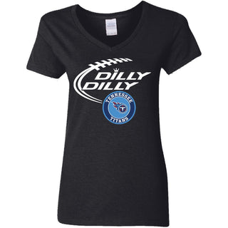 Dilly Dilly Tennessee Titans Nfl Football Women V-Neck T-Shirt