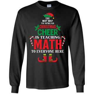 Christmas Cheer Is Teaching Math Men Long SLeeve Shirt