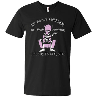 Rick And Morty If There's A Wiener Men V-Neck T-Shirt