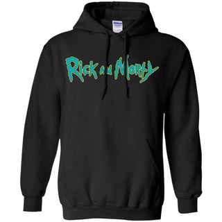 Rick And Morty Title Typography Men Pullover Hoodie