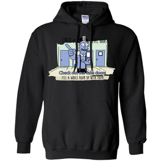 Rick And Morty - Fake Doors Room Men Pullover Hoodie