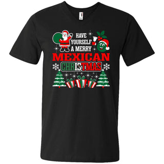 Have Yourself A Merry Mexican Christmas Men V-Neck T-Shirt