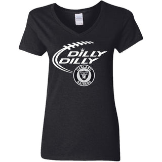 Dilly Dilly Oakland Raiders Nfl Football Women V-Neck T-Shirt