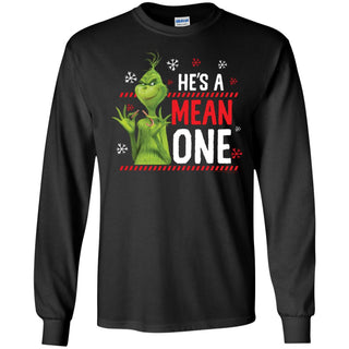 Dr. Seuss The Grinch Me Being Jolly Men Long SLeeve Shirt